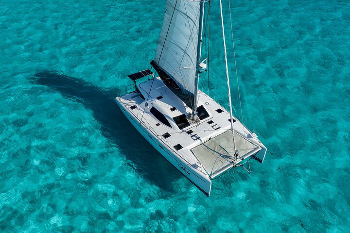 Cancun Private Catamaran Celebration with Snorkel & Bar
