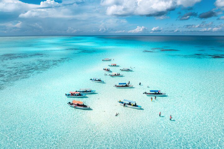 Mnemba Island Private Boat. Snorkel & Dolphin Adventure